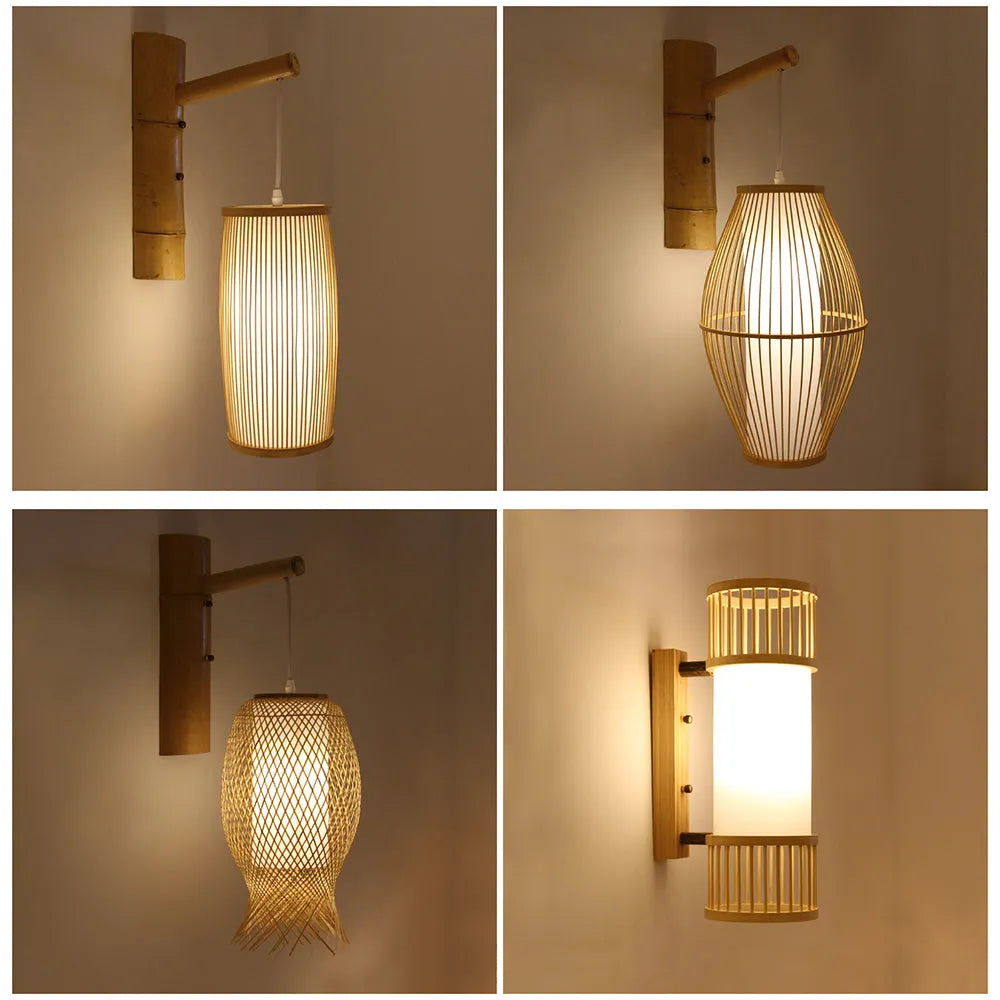 Hatherenna Rattan Wall Light-Moonnatur