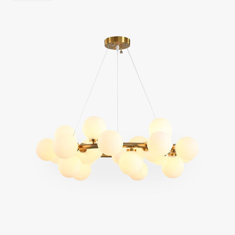 Lathenora Glass Chandelier-Moonnatur