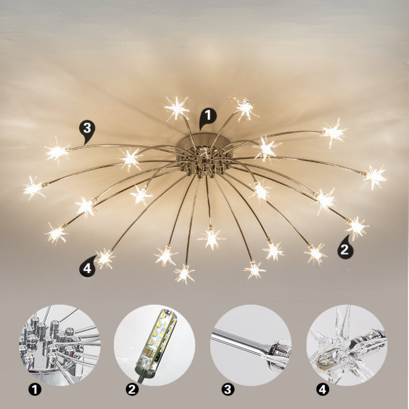 Lorreniel Glass Ceiling Light-Moonnatur