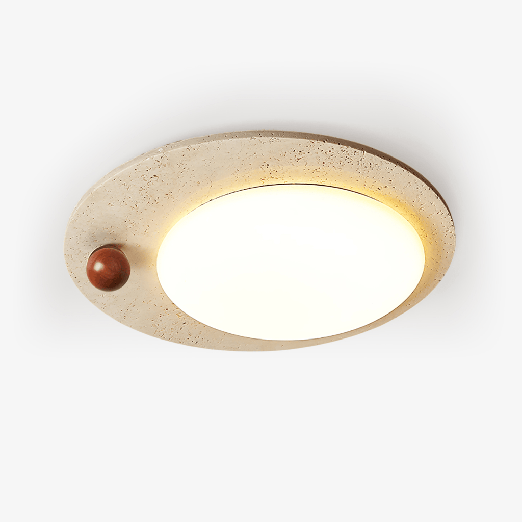 Osweneth Travertine Ceiling Light-Moonnatur
