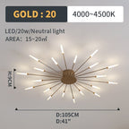 Kesterenelle Acrylic Ceiling Light-Moonnatur