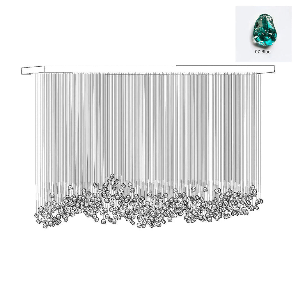 Qerise Glass Chandelier-Moonnatur