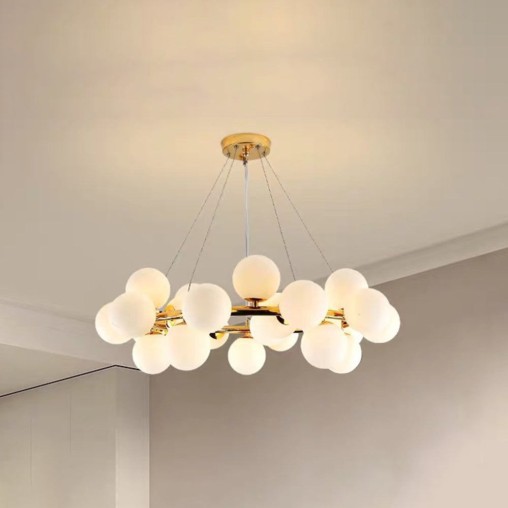 Lathenora Glass Chandelier-Moonnatur
