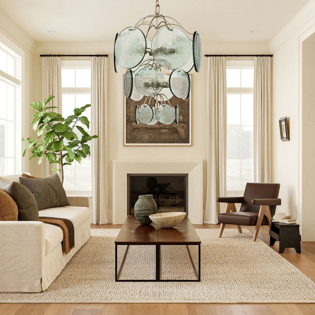 Carnelwren Glass Chandelier-Moonnatur