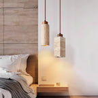 Ambelholm Travertine Pendant Light-Moonnatur