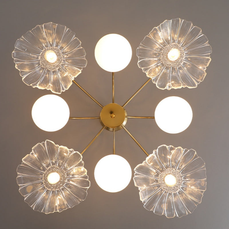 Kilvenelle Glass Chandelier-Moonnatur