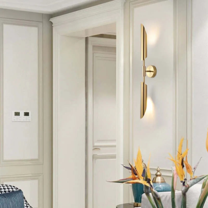 Phira Luxury Double-head Golden Scabbard Wall Lamp - Neutralighting