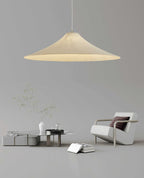 Lyrenaria Mulberry Silk Pendant Light-Moonnatur