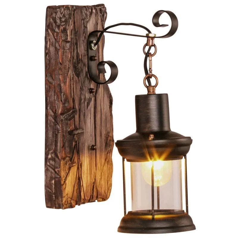 Keldelorie Wood Wall Light-Moonnatur