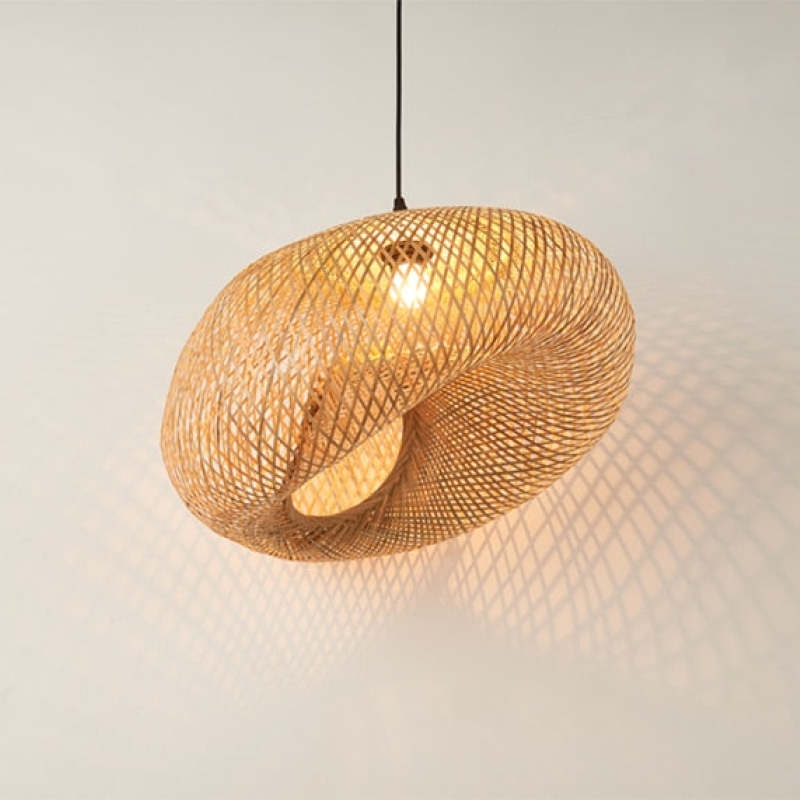 Rildenholm Bamboo Pendant Light-Moonnatur