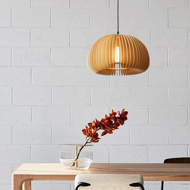 Casterelyn Wood Pendant Light-Moonnatur