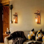 Ordelenora Pine Wood Wall Light-Moonnatur