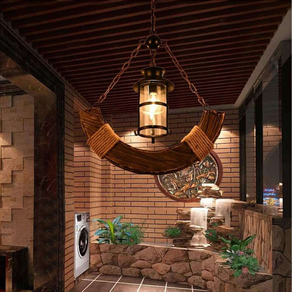 Valdenrose Pine Wood Pendant Light-Moonnatur
