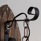 Wilveniel Pine Wood Wall Light-Moonnatur