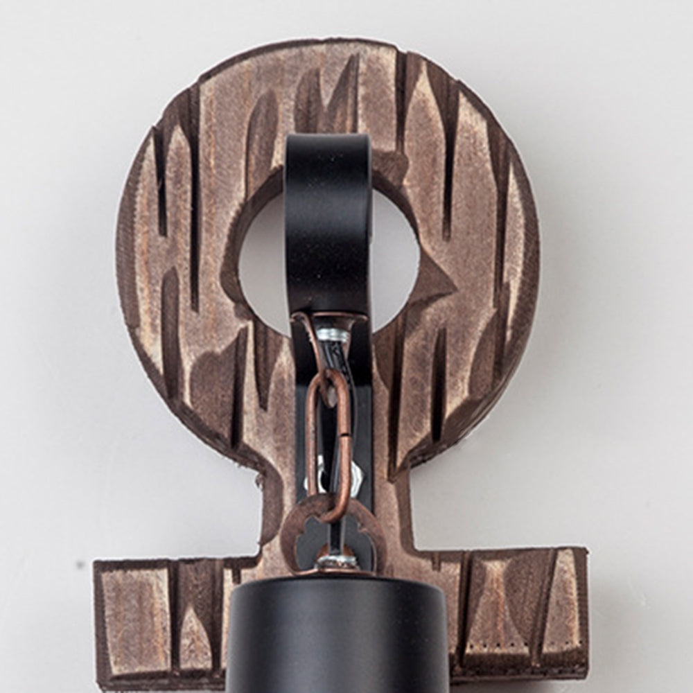 Verrenelia Pine Wood Wall Light-Moonnatur