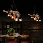 Tarnelley Pine Wood Pendant Light-Moonnatur
