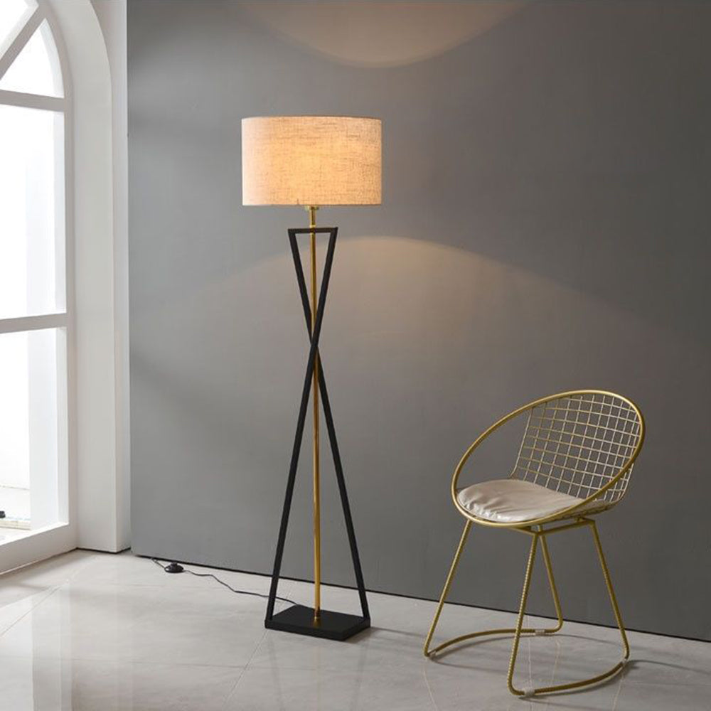 Rovenfield Fabric Floor Lamp-Moonnatur