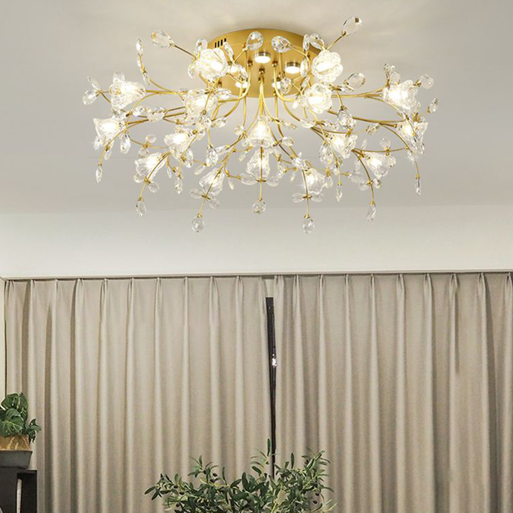Weldenelia Glass Ceiling Light-Moonnatur