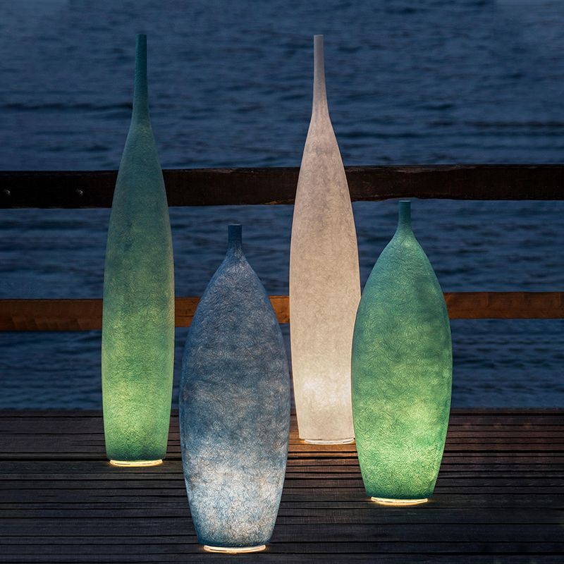 Laderonna Resin Floor Lamp-Moonnatur