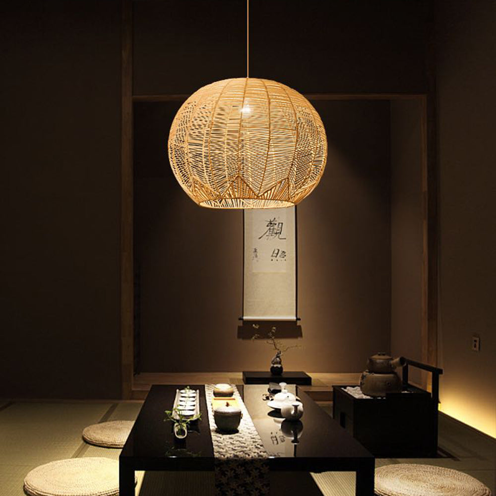Tarnelgrove Rattan Pendant Light-Moonnatur