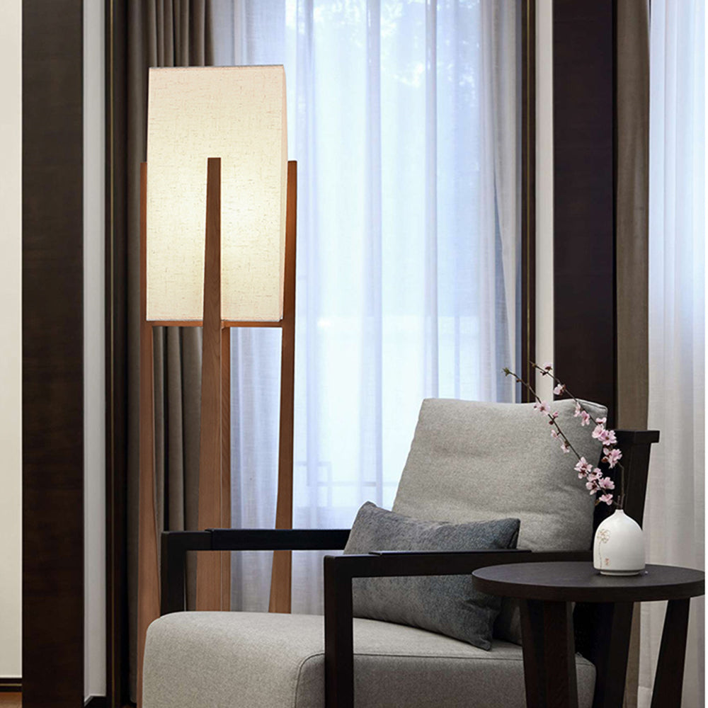 Veyrenaria Fabric Floor Lamp-Moonnatur
