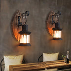 Wilveniel Pine Wood Wall Light-Moonnatur