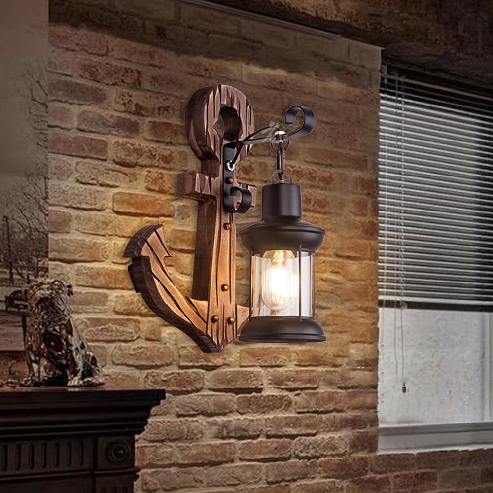 Verrenelia Pine Wood Wall Light-Moonnatur