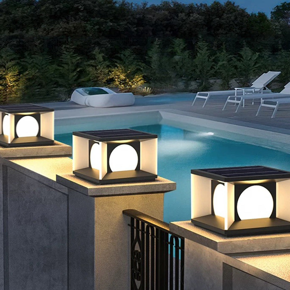 Nethenevia Metal Post Light-Moonnatur