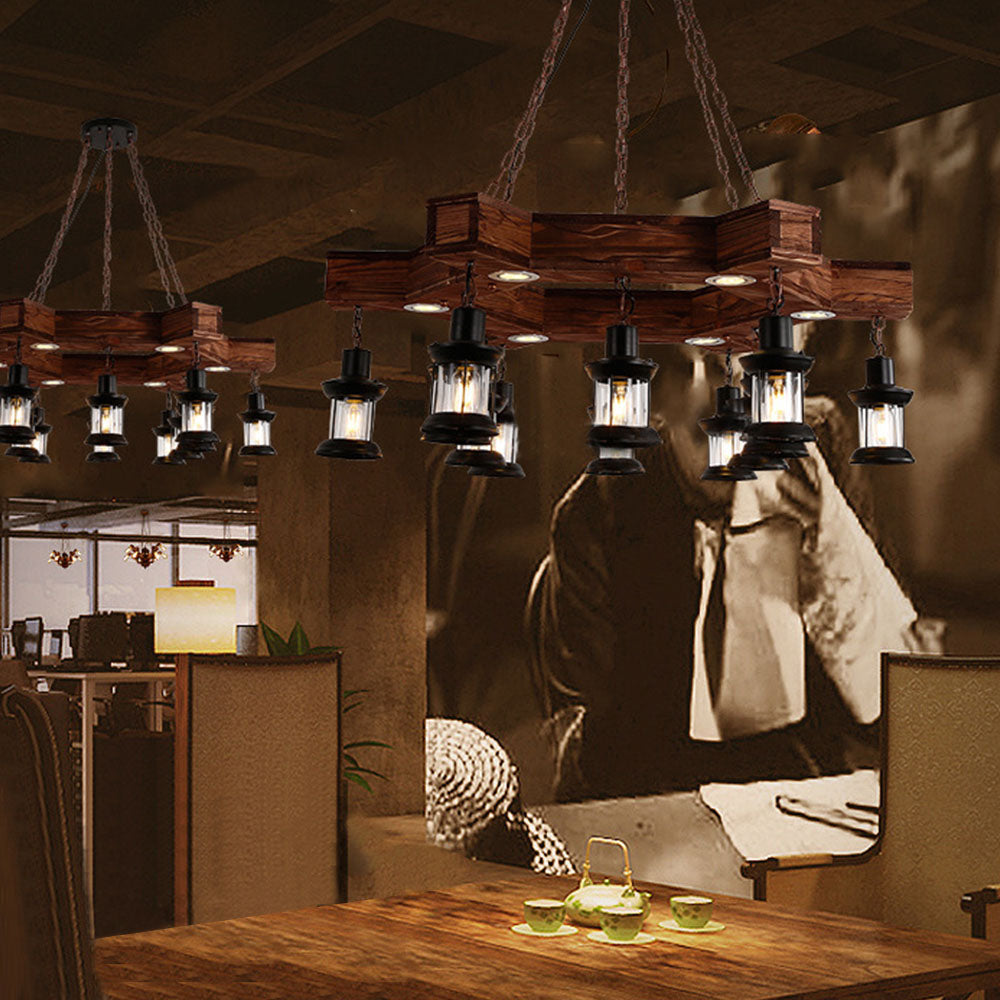 Ulvenlark Pine Wood Pendant Light-Moonnatur