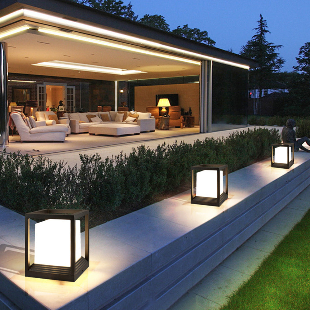 Kenrenis Metal Post Light-Moonnatur