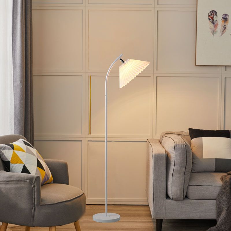 Erlenwood Fabric Floor Lamp-Moonnatur