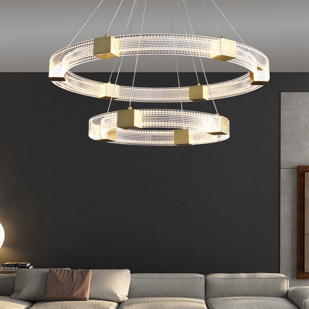 Haldelgrove Acrylic Chandelier-Moonnatur