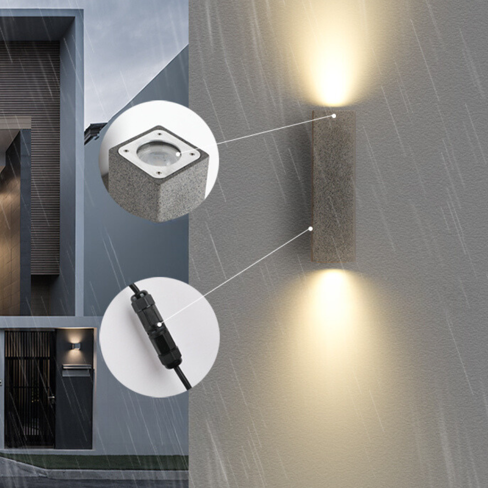 Cindelvale Cement Wall Light-Moonnatur