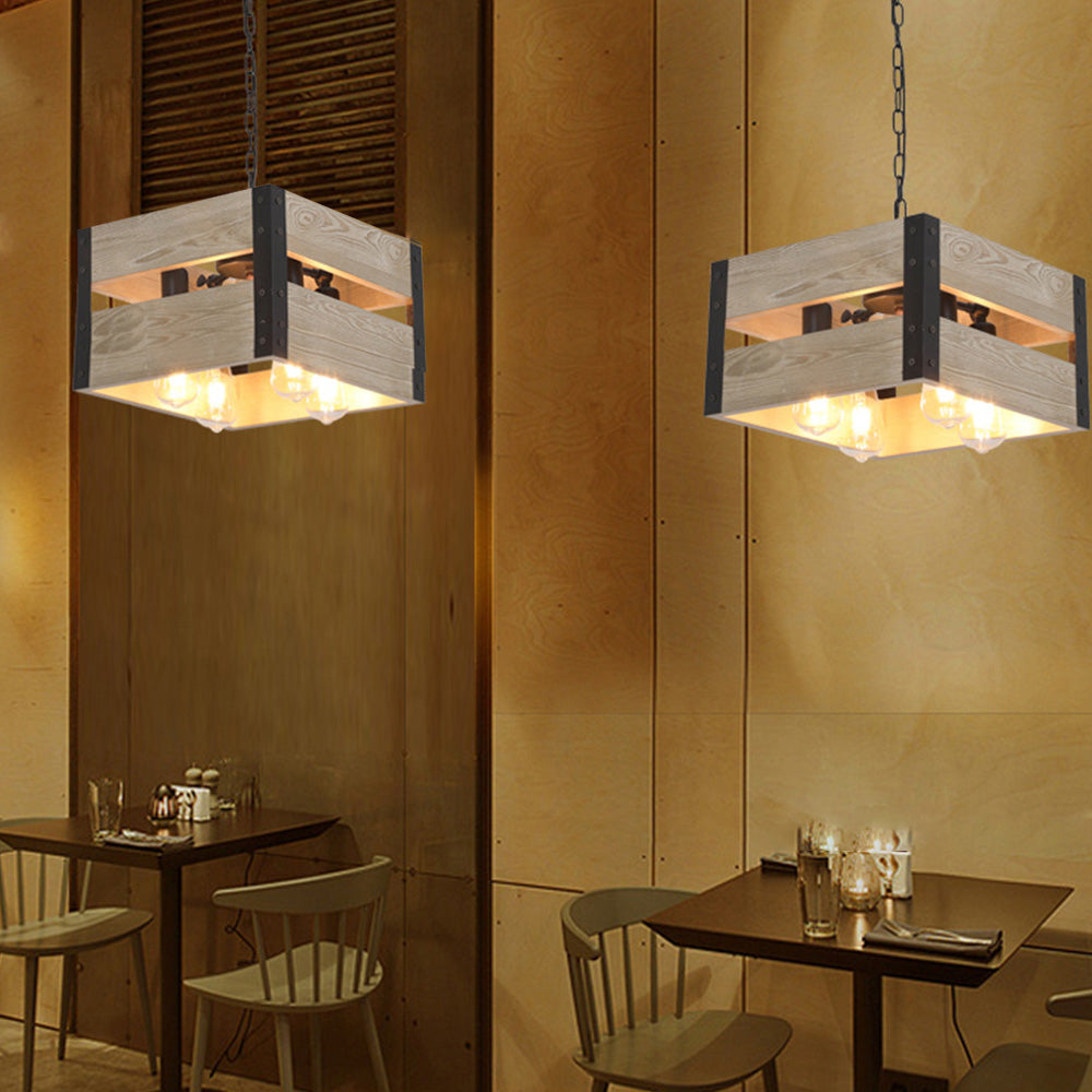 Dorrenwell Pine Wood Pendant Light-Moonnatur