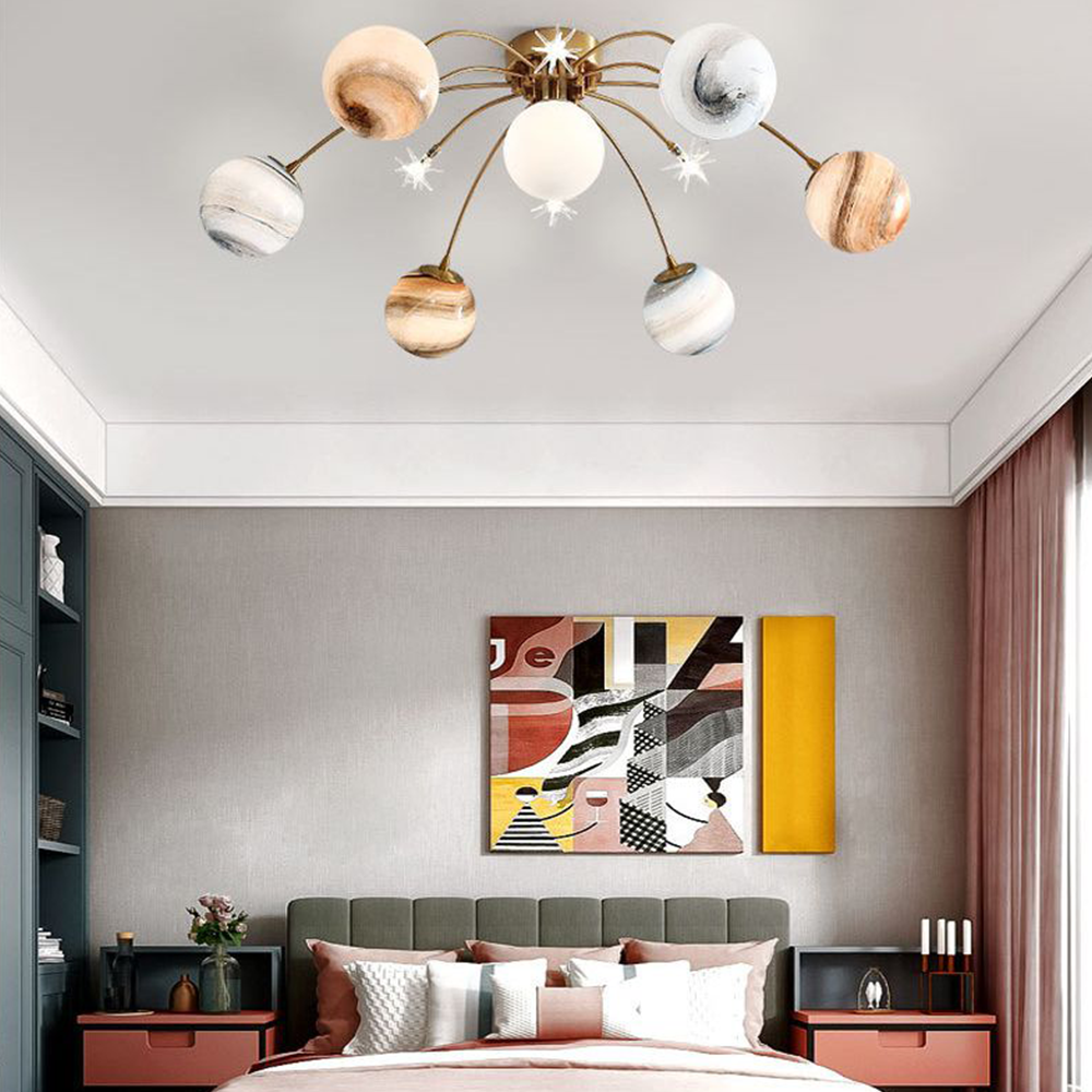 Orenenora Glass Ceiling Light-Moonnatur
