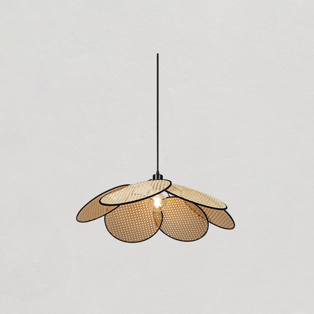 Norrelvale Rattan Pendant Light-Moonnatur