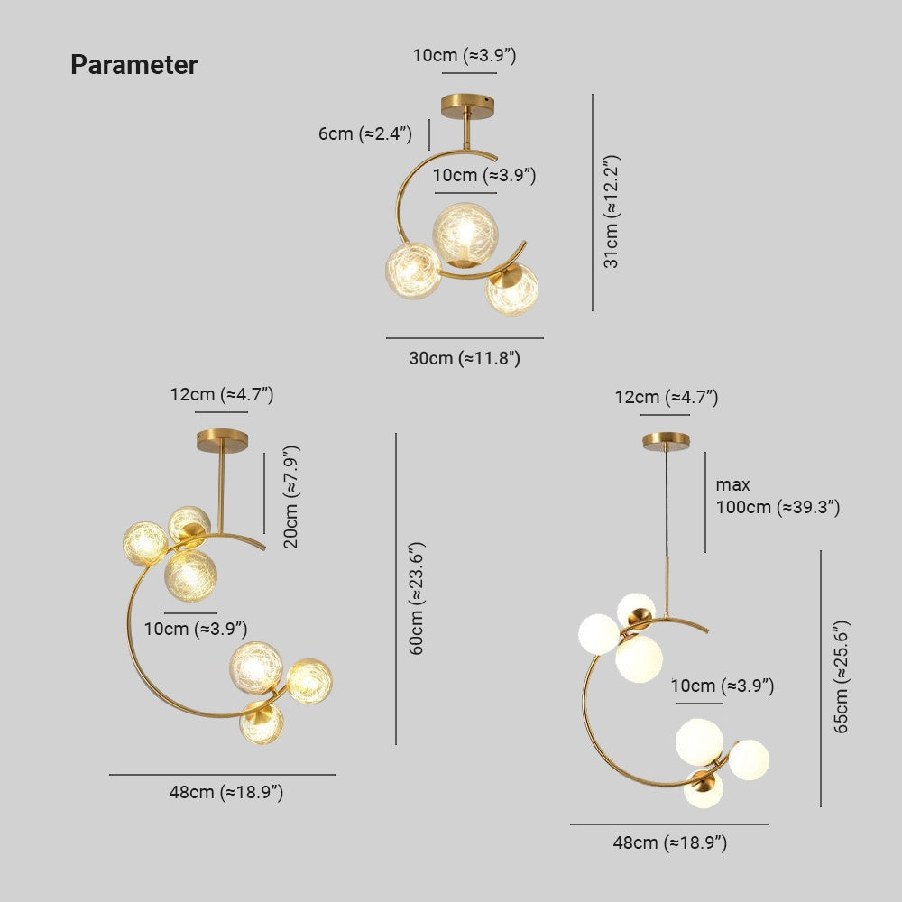 Kesteroria Glass Pendant Light-Moonnatur