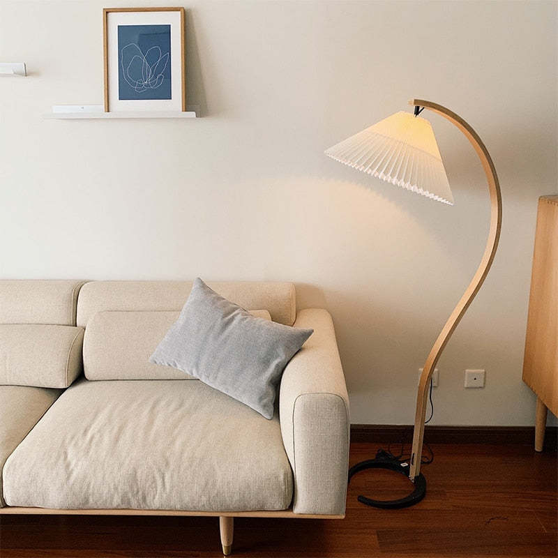 Ambelorie Fabric Floor Lamp-Moonnatur