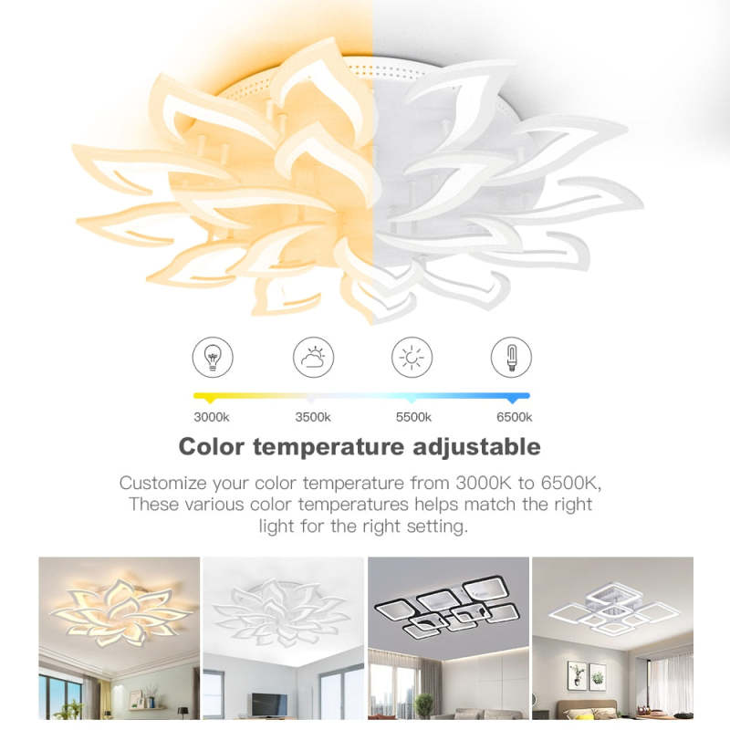 Islenash Acrylic Ceiling Light-Moonnatur