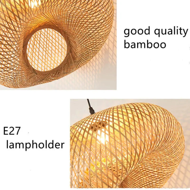 Rildenholm Bamboo Pendant Light-Moonnatur
