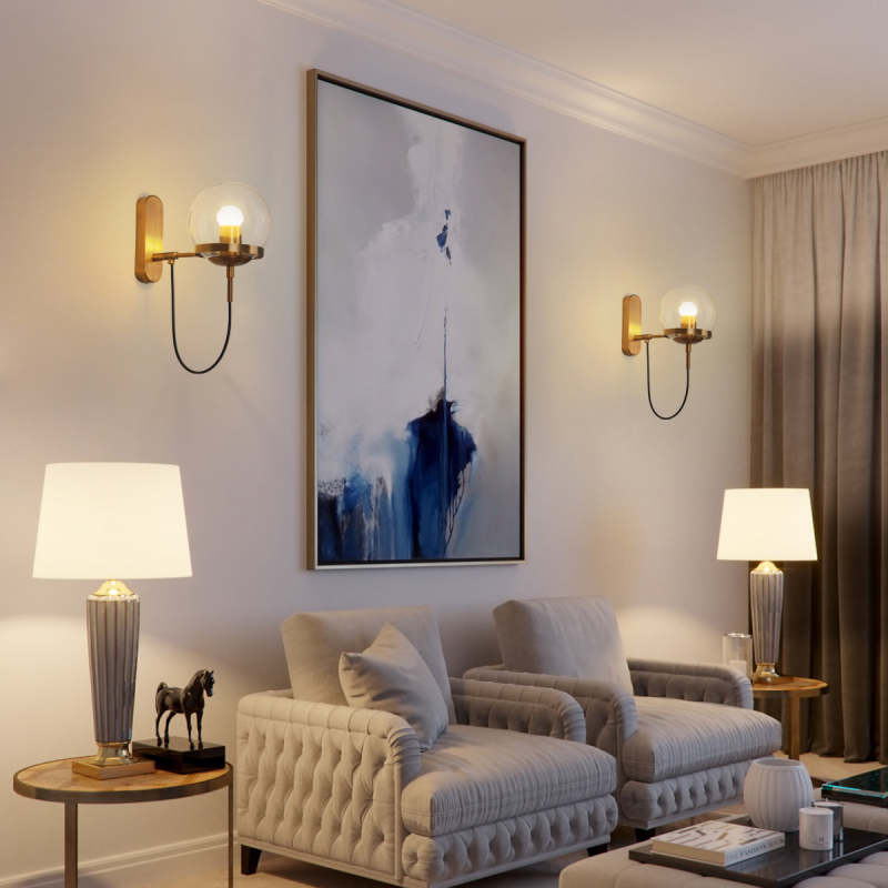 Sorrelhill Glass Wall Light-Moonnatur