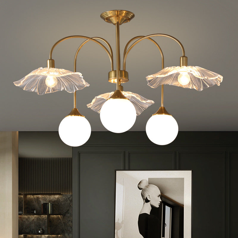 Kilvenelle Glass Chandelier-Moonnatur