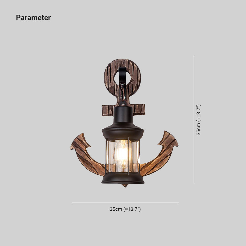 Verrenelia Pine Wood Wall Light-Moonnatur