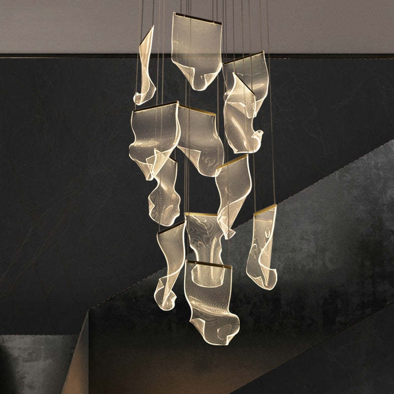 Keldelwren Acrylic Chandelier-Moonnatur