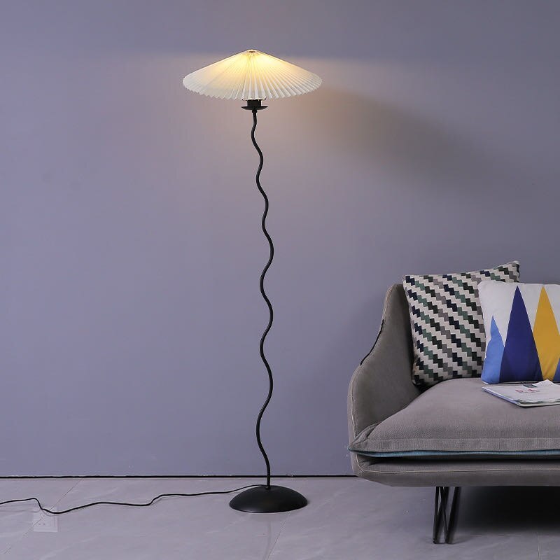 Barroworie Fabric Floor Lamp-Moonnatur