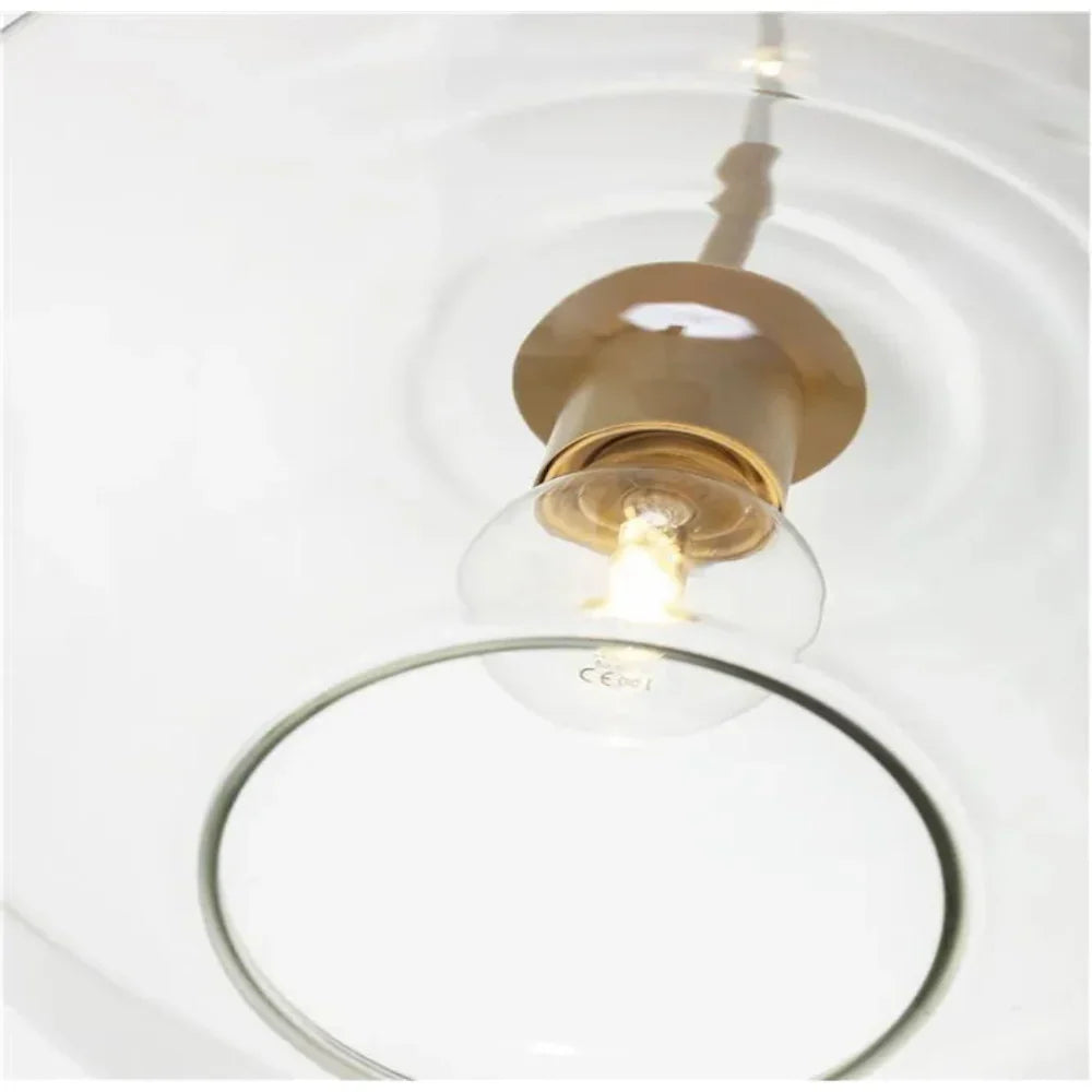 June Pendant Light Glass, Clear/Amber Diamond shape - Neutralighting