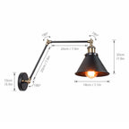 Erlenfield Metal Wall Light-Moonnatur