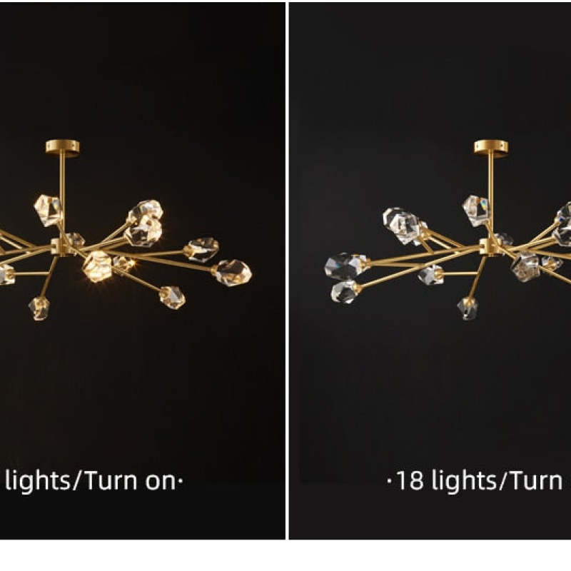 Auberwynne Crystal Chandelier-Moonnatur