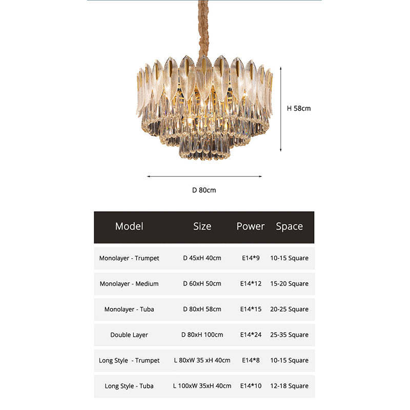 Brevenenis Crystal Chandelier-Moonnatur