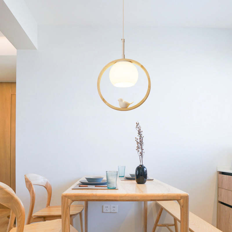 Fenrenden Wood Pendant Light-Moonnatur